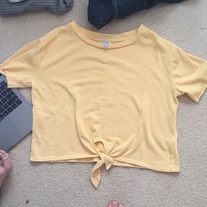 Yellow Cropped Top
